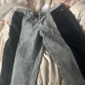 Black and gray Adika jeans
